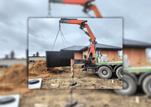 Szambo betonowe Rzuchów – szczelny zbiornik z montażem i transportem marki Mysłek Zbiorniki Betonowe