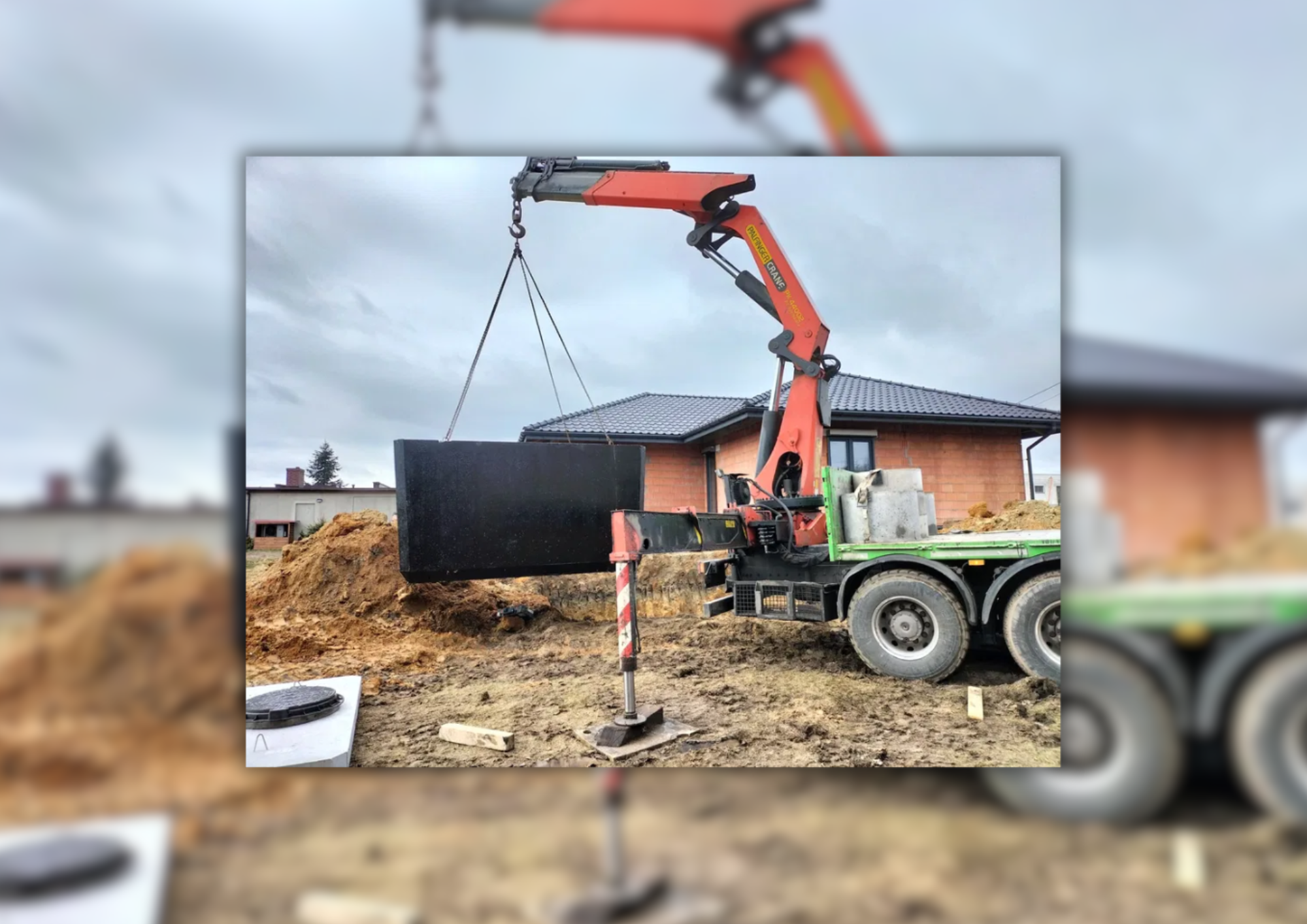 Szambo betonowe Rzuchów – szczelny zbiornik z montażem i transportem marki Mysłek Zbiorniki Betonowe