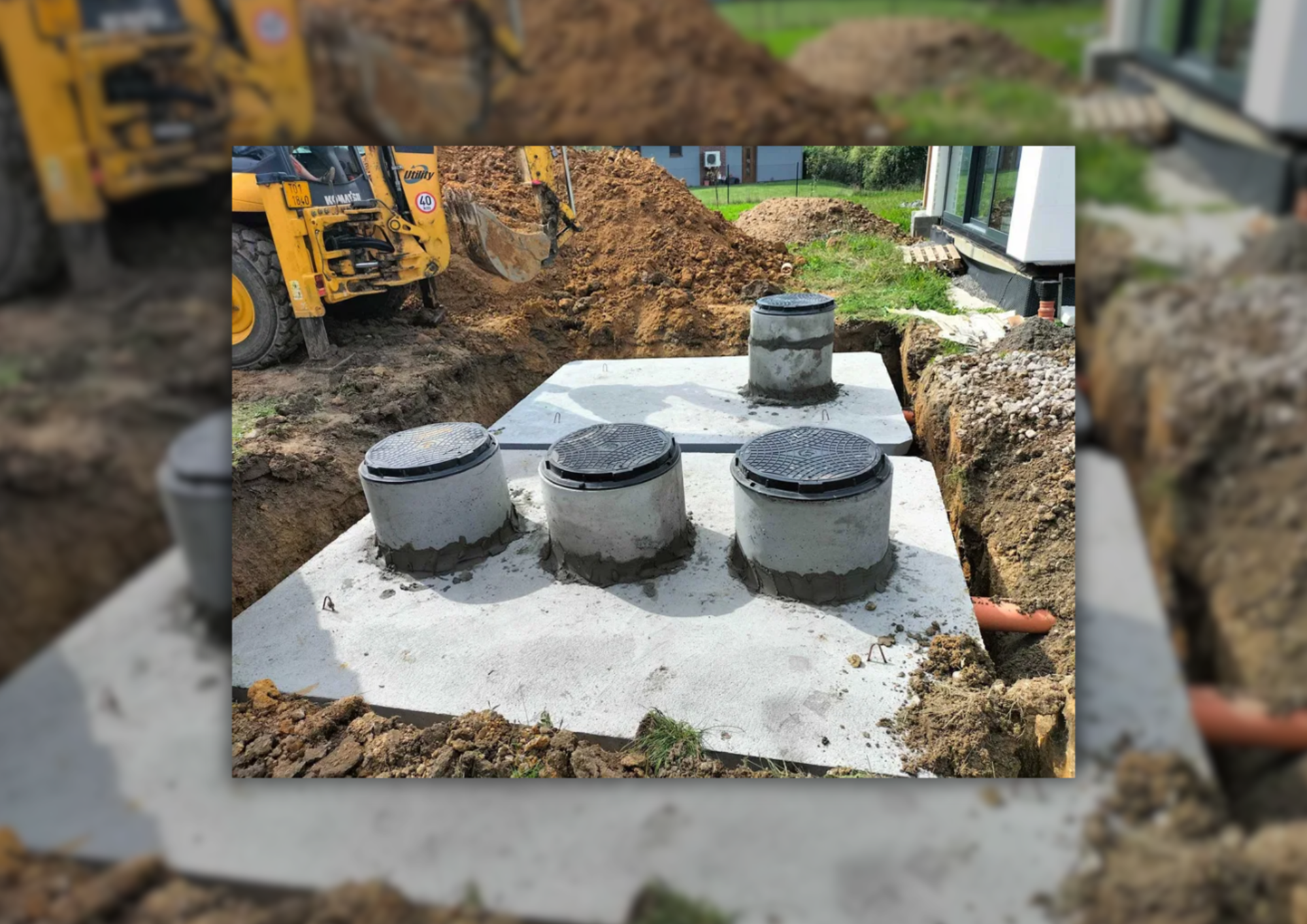 Producent szamb betonowych – trwałe zbiorniki z montażem i transportem firmy Mysłek Zbiorniki Betonowe