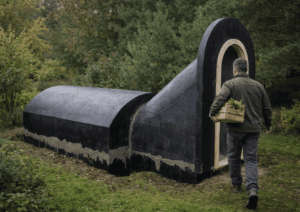 Piwniczka betonowa – gotowa piwnica ogrodowa ze schodami