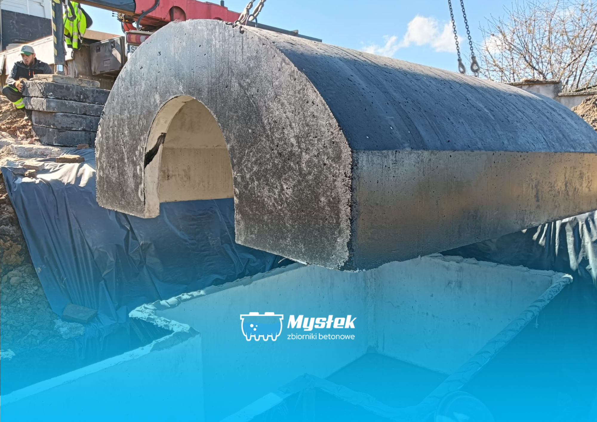 Piwniczka ogrodowa Oława – betonowa piwnica ze schodami