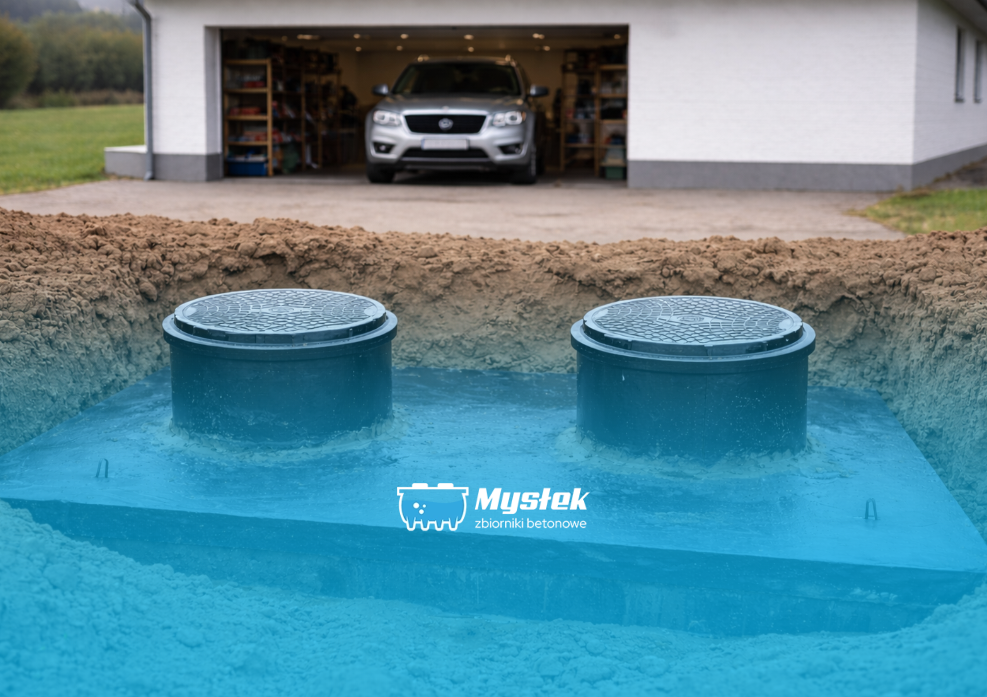 Czy można jeździć samochodem nad szambem betonowym?